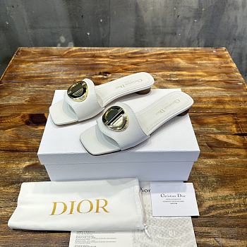 Dior Forever Heeled Slide White