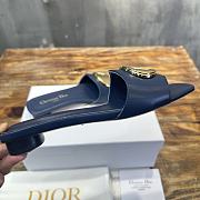 Dior Forever Heeled Slide Blue - 5