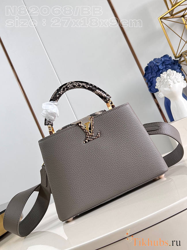 Louis Vuitton LV BB Capucines Grey 27x18x9cm - 1