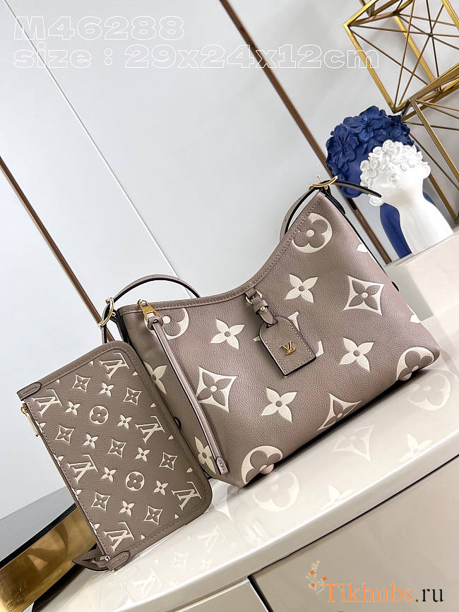 Louis Vuitton LV Carryall PM Grey Cream 29x24x12cm - 1