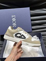 Dior B57 Mid-Top Sneaker Calfskin Beige White - 2