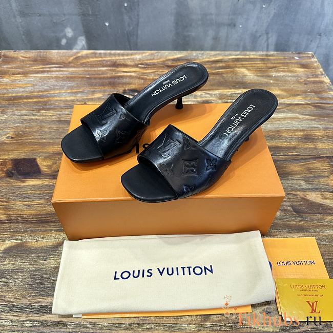 Louis Vuitton LV Revival Mule Black Heel 5cm - 1