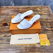 Louis Vuitton LV Revival Mule White Heel 5cm - 1