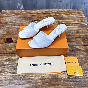 Louis Vuitton LV Revival Mule White Heel 5cm