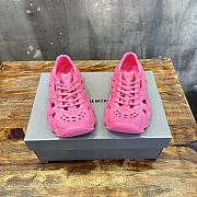 Balenciaga Caged Lace Up Pink Sneaker - 3