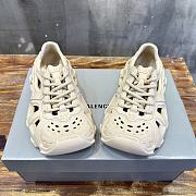 Balenciaga Caged Lace Up Beige Sneaker - 4