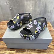 Balenciaga Flower Black Crocs - 1