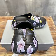 Balenciaga Flower Black Crocs - 5