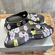 Balenciaga Flower Black Crocs - 3