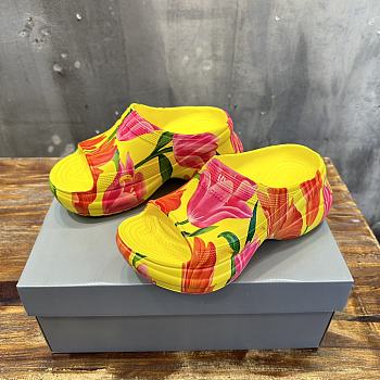 Balenciaga x Croc Tulip Yellow Sandals