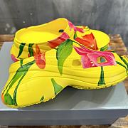 Balenciaga x Croc Tulip Yellow Sandals - 3