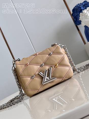 Louis Vuitton LV Pico GO-14 Beige 15 x 10 x 6.5 cm