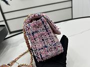 Chanel Small Flap Bag Purple White 20cm - 4