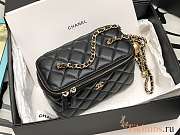 Chanel Vanity Black Lambskin Gold 17cm - 3