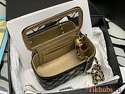 Chanel Vanity Black Lambskin Gold 17cm - 2