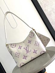 Louis Vuitton LV Carryall PM White Purple 29x24x12cm - 3