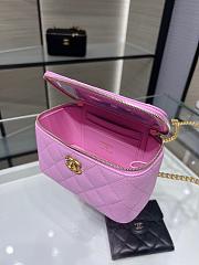 Chanel Vanity With Heart Chain Pink Caviar 17cm - 6