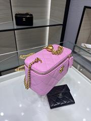 Chanel Vanity With Heart Chain Pink Caviar 17cm - 5