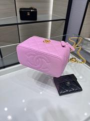 Chanel Vanity With Heart Chain Pink Caviar 17cm - 4