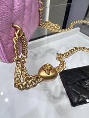 Chanel Vanity With Heart Chain Pink Caviar 17cm - 2