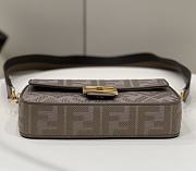 Fendi Baguette Shoulder Bag Brown 27x6x14cm - 6