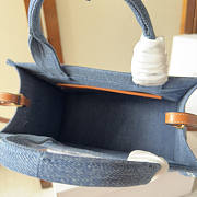 Celine Small Cabas Thais Denim Calfskin 25.5x18.5x12cm - 6