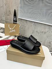 Christian Louboutin Black Slides - 1