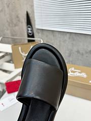 Christian Louboutin Black Slides - 5