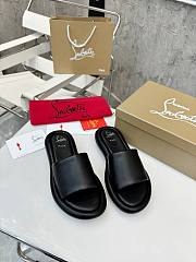 Christian Louboutin Black Slides - 4