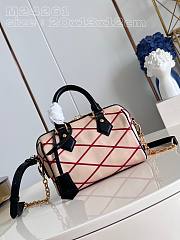 Louis Vuitton LV Speedy Bandoulière 20 Beige Red 20.5 x 13.5 x 12 cm - 1