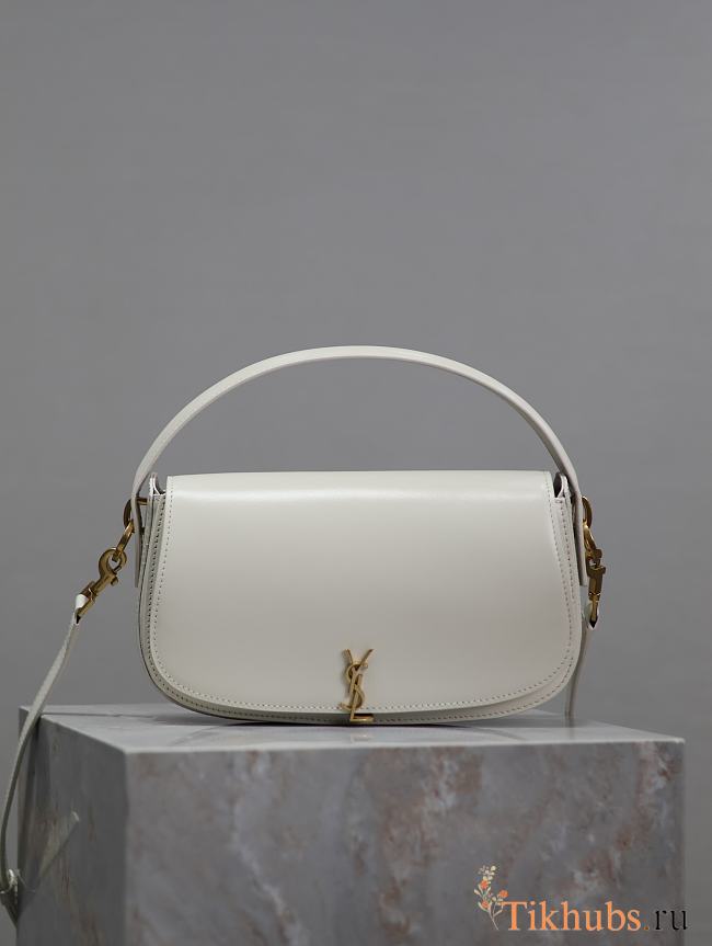 YSL Voltaire Mini Shoulder Bag White 21x11x4.5cm - 1