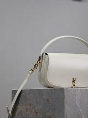 YSL Voltaire Mini Shoulder Bag White 21x11x4.5cm - 4