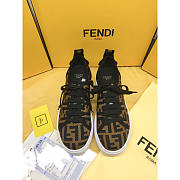 Fendi Tech Fabric Flatform Brown - 5