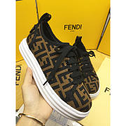 Fendi Tech Fabric Flatform Brown - 3