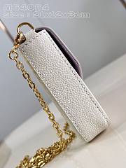 Louis Vuitton LV Félicie Pochette White Purple 21x12x3cm - 5