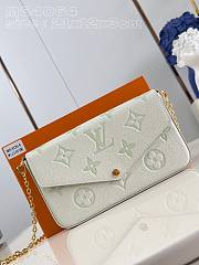 Louis Vuitton LV Félicie Pochette White Green 21x12x3cm - 1