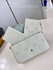 Louis Vuitton LV Félicie Pochette White Green 21x12x3cm - 4