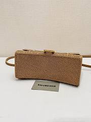 Balenciaga Hourglass Gold Top Handle Bag 23x10x24cm - 3