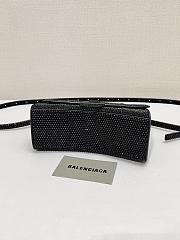 Balenciaga Hourglass Black Top Handle Bag 19x13x8cm - 5