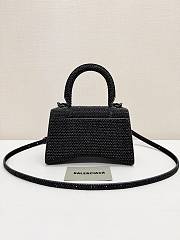 Balenciaga Hourglass Black Top Handle Bag 19x13x8cm - 3