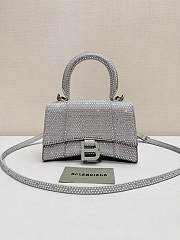 Balenciaga Hourglass Grey Top Handle Bag 19x13x8cm - 1