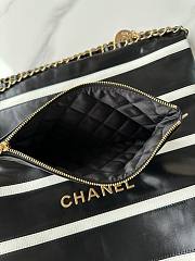 Chanel 22 Large Handbag Black White 39x42x8cm - 2