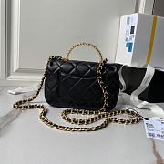 Chanel Mini CF 24S Black Gold 19x12x6cm - 6