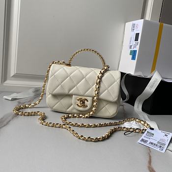 Chanel Mini CF 24S White Gold 19x12x6cm