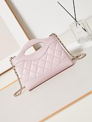 Chanel Nano 31 Light Pink Bag 20.5x17.5cm - 4