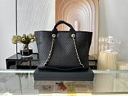 Chanel Shopping Tote Bag Black 39x20x29cm - 6