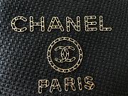 Chanel Shopping Tote Bag Black 39x20x29cm - 2