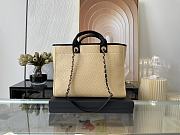 Chanel Shopping Tote Bag Beige 39x20x29cm - 6