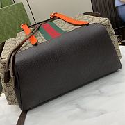 Gucci Ophidia GG Medium Backpack Beige Orange 40x24x16cm - 6