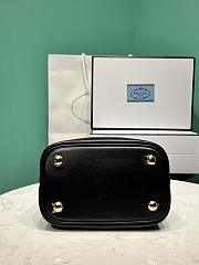 Prada Panier Leather Mini Bag Cut Out Motif Black 18x17x10.5cm - 4